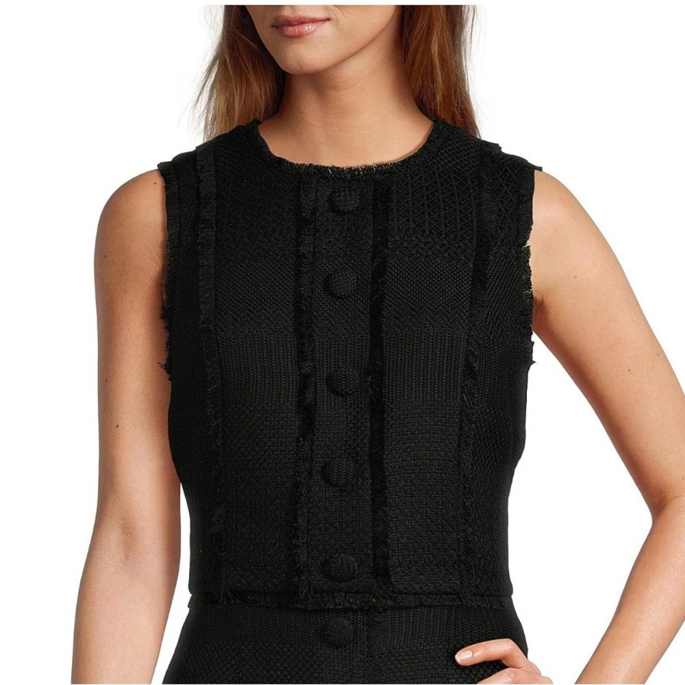 ANTONIO MELANI Charcoal milly tweed vest